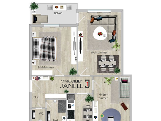 Gut geschnittene 3-Zi.-Wohnung in Regensburg nähe Unterislinger Weg/FOS-BOS Fachoberschule