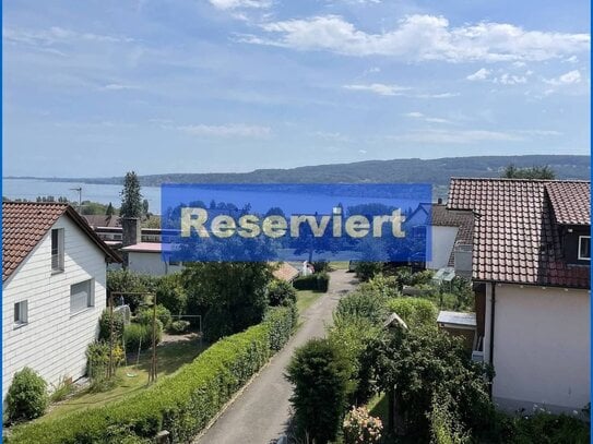 Gaienhofen-Horn: Haus m. 3 Wohnungen u. Do-Garage in ruhiger Lage, traumh. Seesicht, Bezugsfrei!