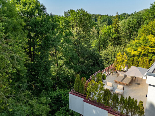 6-ZI. DESIGNER-PENTHOUSE-TRAUM MIT EINLIEGERWOHNUNG UND DACHTERRASSEN ÜBER DEM ISAR-HOCHUFER