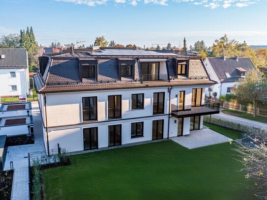 Neubau-Familientraum in ruhiger Lage. Erdgeschosswohnung über zwei Ebenen.