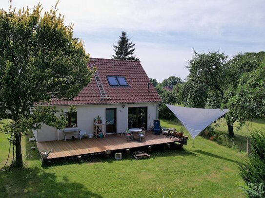 Siedlerhaus in Dorfrandlage in den Helpter Bergen