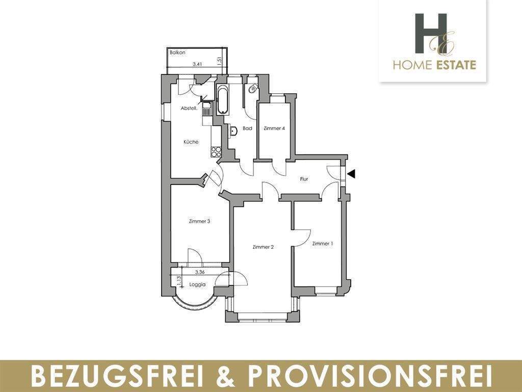 Einzigartig und selten - Stuckaltbauwohnung mit historischen Türen