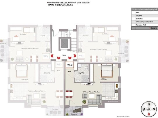 Großzügige 2-Zimmer-Wohnung mit ca. 62 m² *** 1782 R-WE2