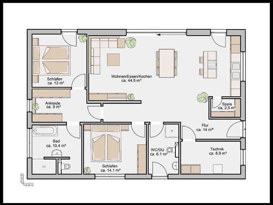 Schöne 3 Zimmer DG- Maisonette-Wohnung mit großem Balkon & EBK