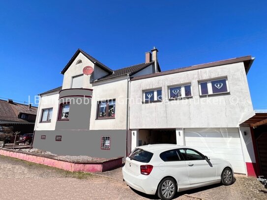 Ein- bis Zweifamilienhaus in Hüttersdorf - 200 m² Wfl. -590 m² Grundstück - Garten - Garage