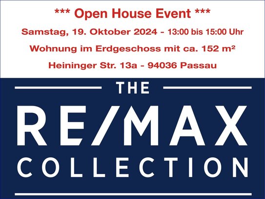 #6 Open House Event #6 Samstag, den 19.10.2024 von 13:00 bis 15:00 Uhr! 152 m² große Erdgeschoss-Wohnung