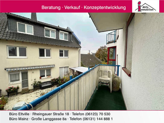 Moderne 1 ZKB-Wohnung mit Balkon in zentraler, dennoch ruhiger Lage von Eltville