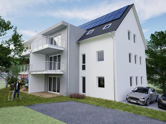 *Neubau* Moderne 3-Zimmer Erdgeschosswohnung mit Terrasse und Gartenparzelle - Whg. 0.1