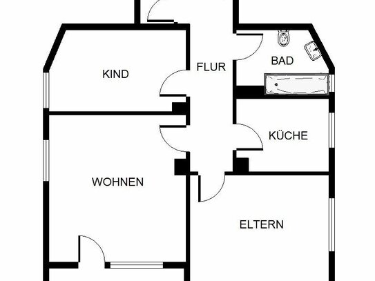 Helle 3-Zimmer-Wohnung in Gelsenkirchen Hassel