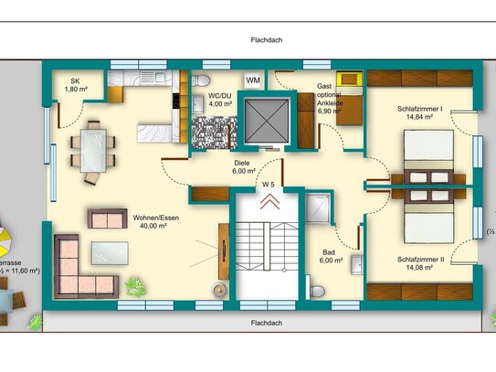 NEUBAU von 5 exklusiven Eigentumswohnungen mit Fahrstuhl, Tiefgarage/Stellplatz in Melsungen ETW Nr. 5, Penthouse