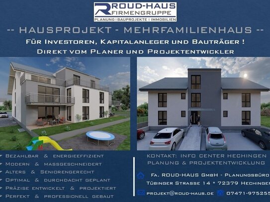 + EXKLUSIVES MEHRFAMILIENHAUS-PROJEKT! +