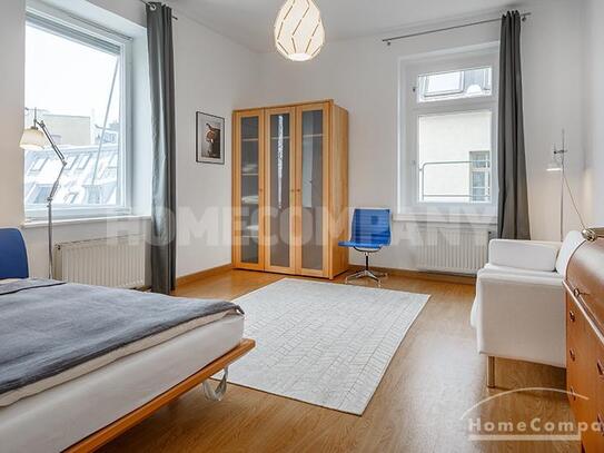 Ruhige und schöne 1,5 Zimmer-Altbauwohnung mit großem Balkon in der Isarvorstadt