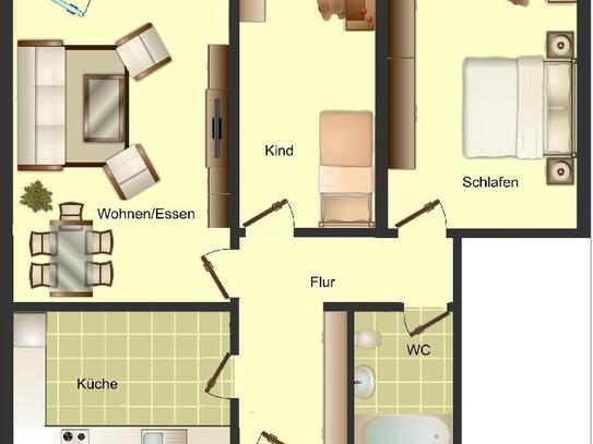 Demnächst frei! 3-Zimmer-Wohnung in Düsseldorf Garath