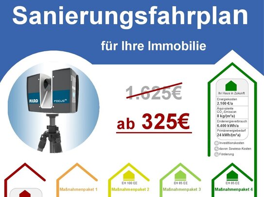 Wir erstellen Ihren individuellen Sanierungsfahrplan für Ihre Immobilie