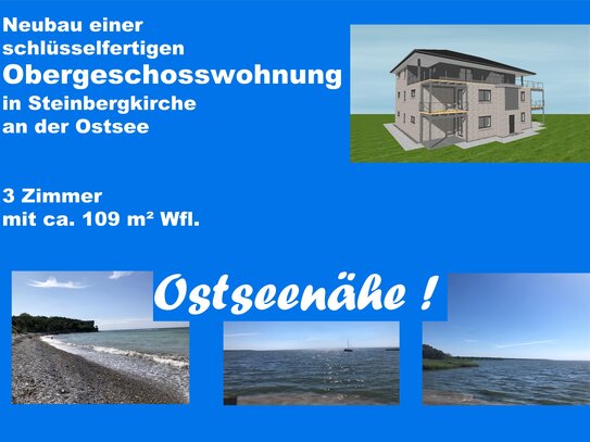 NEU ! Wohnen in Ostseenähe! Steinbergkirche, schlüsselfertige OG-Wohnung