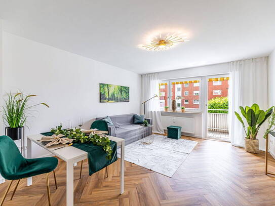PROVISIONSFREI: Frisch sanierte 3-Zimmer-Wohnung mit Balkon und Garage - sofort bezugsfrei!
