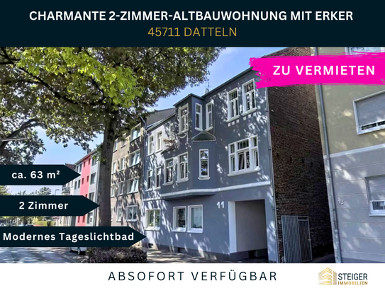 Charmante 2-Zimmer-Altbauwohnung mit Erker - hochwertig ausgestattetes Badezimmer