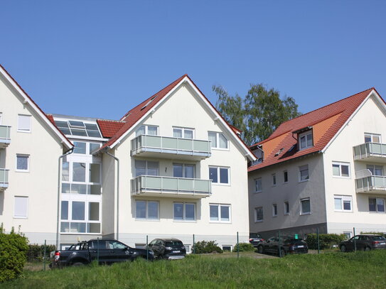 Maisonettewohnung mit großem Balkon und Blick über Bergen