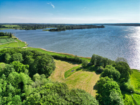 Natur & Schlei-Fans aufgepasst: Wiesengrundstück am Wald und Sandstrand in direkter Schlei-Lage!