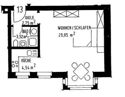 Großzügige 1-Zimmer mit Dusche und Laminat in zentraler Lage!