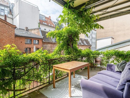 Idyllisches Domizil mit gemütlicher Terrasse im ruhigen Dichterviertel