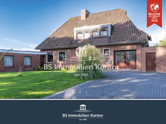 Großer, renovierter Winkelbungalow mit guter Ausstattung, Terrasse und Gartenanlage in zentraler Wohnlage!