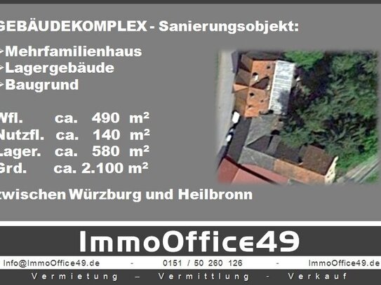 ImmoOffice49 - Gebäudekomplex mit Potential - Sanierungsobjekt