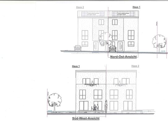 Erstbezug - 2 neue hochwertige DHH mit jeweils ca. 160m² Wfl. - Selbstausbaupreis