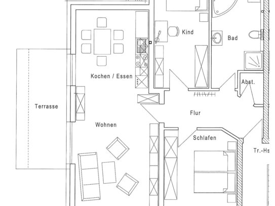 Gemütliche 3-Zimmer-Wohnung in ruhiger Wohnlage von Herdorf ! Ab 01.02.2025 verfügbar !