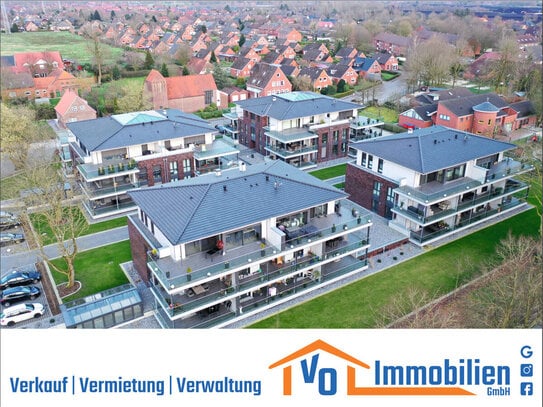 Modernes Wohnen im Zentrum Wiesmoors - 3 ZKB mit Balkon, Küche, Aufzug und Tiefgarage