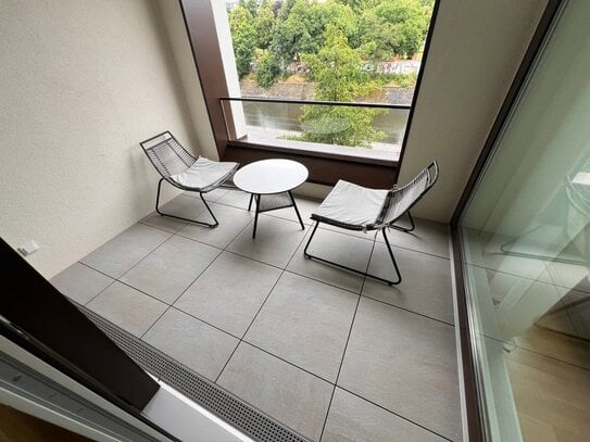 Mitte: 2-Zi-NB-Wohnung - WASSERBLICK - 66 m² - 2 TERRASSEN, EBK LUXUS Bad - per SOFORT zu VERKAUFEN