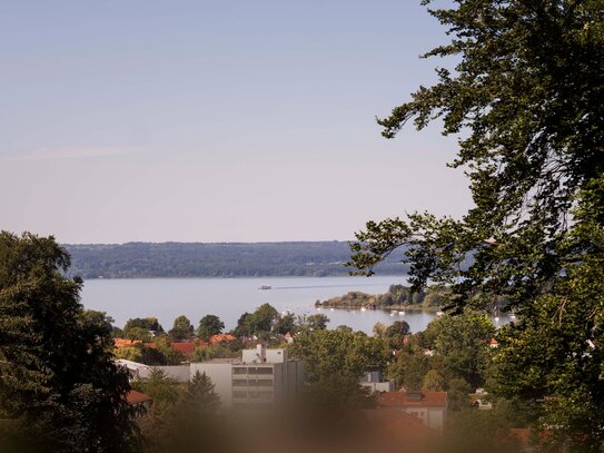 Projektierter Baugrund mit Seeblick und Bauvorbescheid