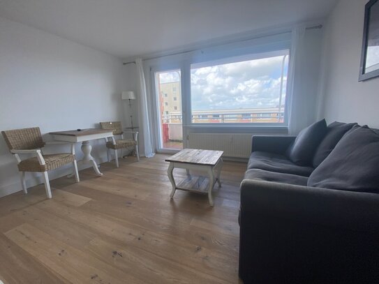 Günstige Weitblick-Wohnung in Westerland mit Balkon und Pkw-Stellplatz in Strandnähe