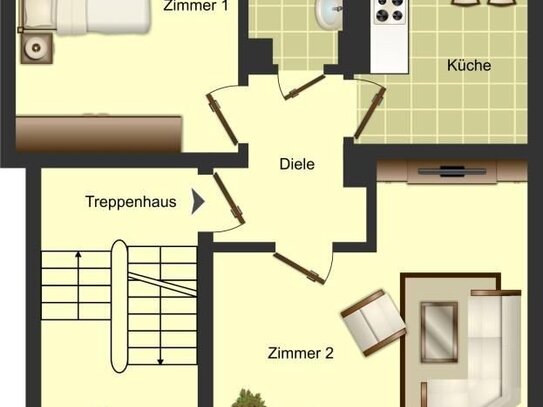 2-Zimmer-Wohnung in Bergkamen Rünthe