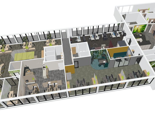 2024 neues modernes Büro KFW40 Glasfaser PV Strom Eigenversorgung, Wallboxen