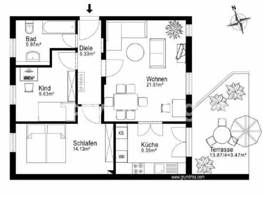 [TAUSCHWOHNUNG] Sonnige 3-Zimmer-Wohnung gegen größere Wohnung