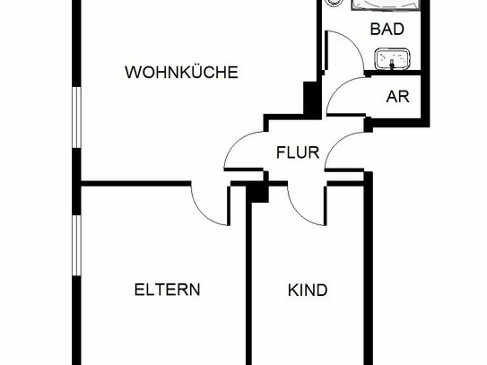 2-Zimmer-Wohnung in GE-Scholven frei!