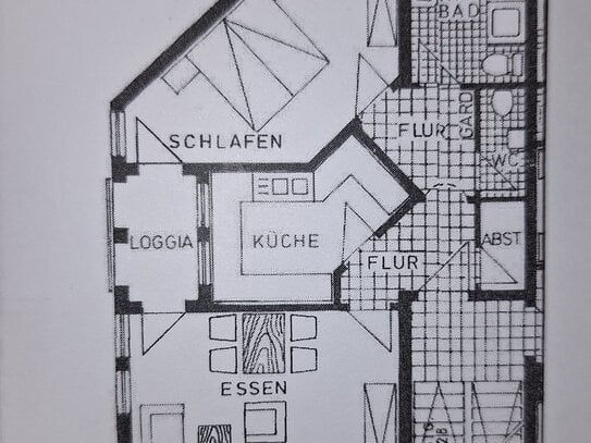 Schöne, helle 2-Zimmer-Wohnung (70 m²) mit Loggia in der historischen Altstadt von Dornstetten