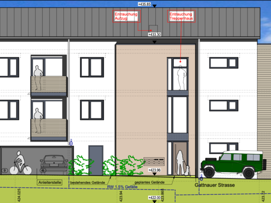 Erdgeschosswohnung - Neubauprojekt - 9 Familienhaus - Kressbronn