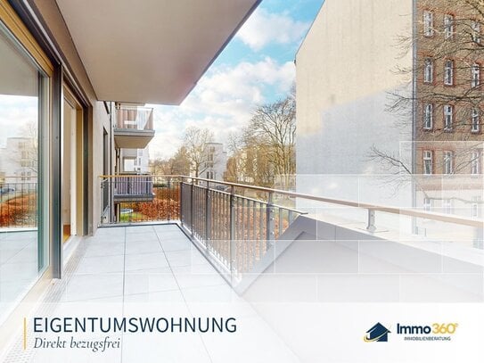 Moderne und bezugsfreie 3-Zimmer-Wohnung mit Wasserblick und großem Balkon in Berlin-Friedrichshain