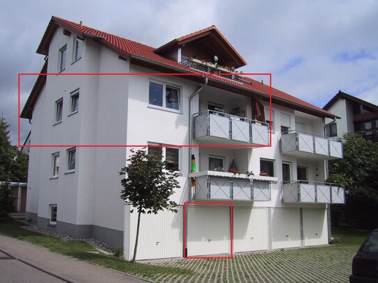 3-Zi-Wohnung mit sonnigem Süd- Aussichts-Balkon und Garage