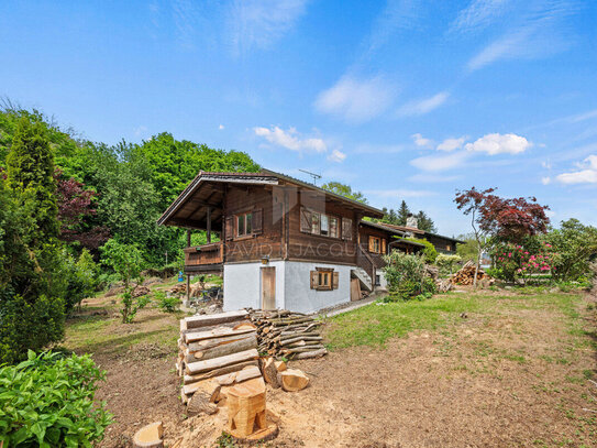 Natur, Ruhe und Flexibilität! Grundstück mit Blockhaus in Haberskirch!