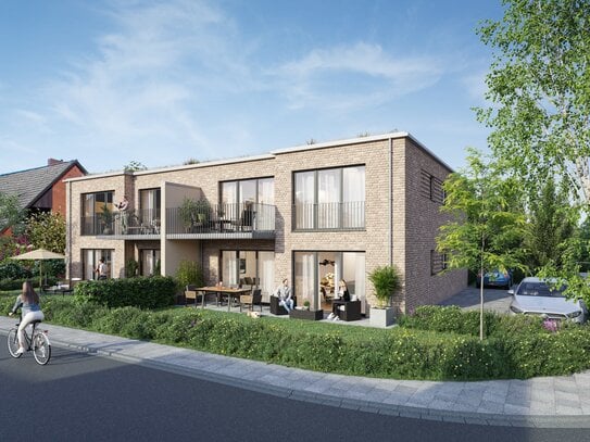 Ruhige 3-Zi-Neubau-EG-Wohnung mit Terrasse und Garten in Münster Düesbergviertel