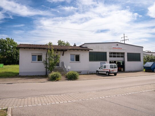 Großzügiges Gewerbegrundstück mit Werkstatthalle, Büro und Ausbaupotential, in bester Lage zur B317