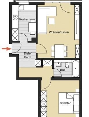 KAPITALANLAGE! 2-Zimmer Wohnung zu verkaufen ( WE 11 )