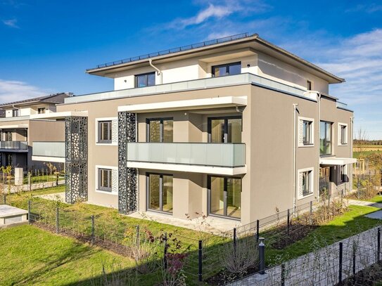 NEUBAU Erstbezug: Großzügige, lichtdurchflutete 3-Zimmer-Erdgeschosswohnung mit Südwest-Terrasse