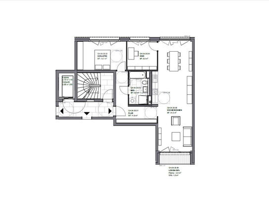 Außergewöhnliche 2,5 Zi-Neubauwohnung nahe Humannplatz