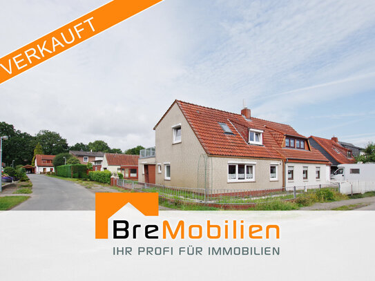 Ideal für die kleine Familie! Renovierte Doppelhaushälfte mit Garage und Garten in Arbergen