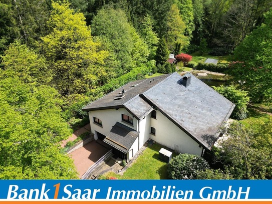 Einmaliges Wohnhaus mit traumhaftem Gartengrundstück in naturverbundener Waldrandlage in Dudweiler!