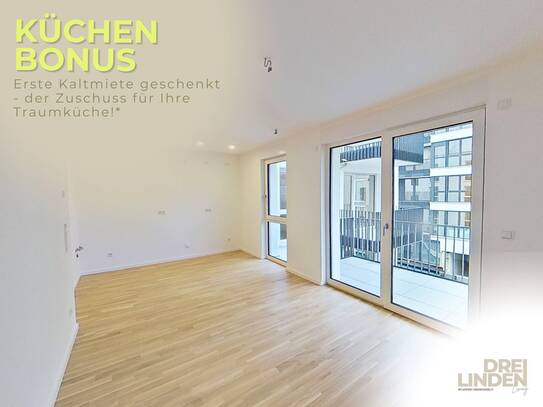++ ZUSCHUSS FÜR IHRE TRAUMKÜCHE: Großzügige 1-Zi.-Whg. mit durchdachtem Grundriss, modernem Bad und Balkon ++